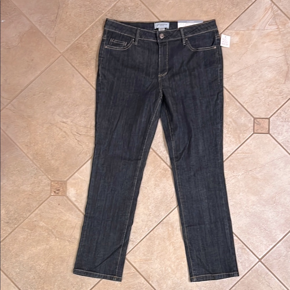 NWT Anne Klein Dark Wash Classic Fit 8P Jeans